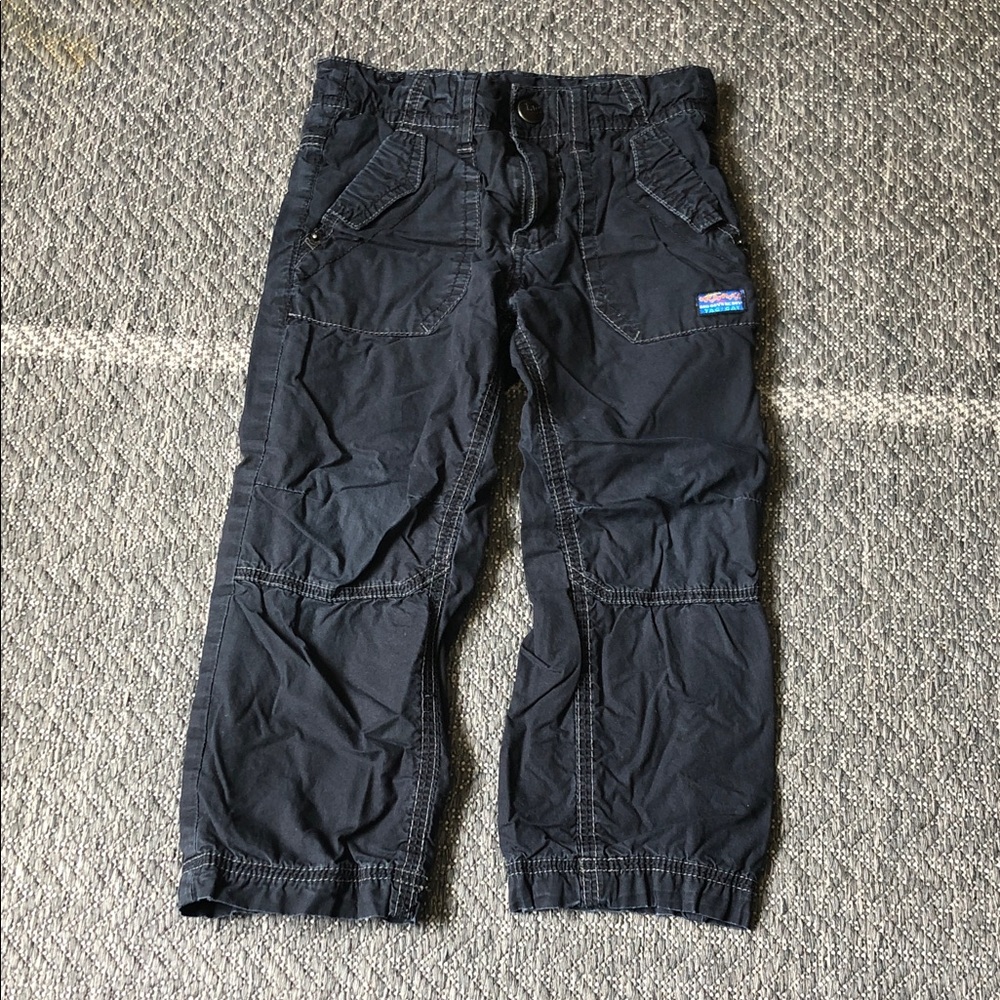 Tag black lined Cargo Pants for Kids